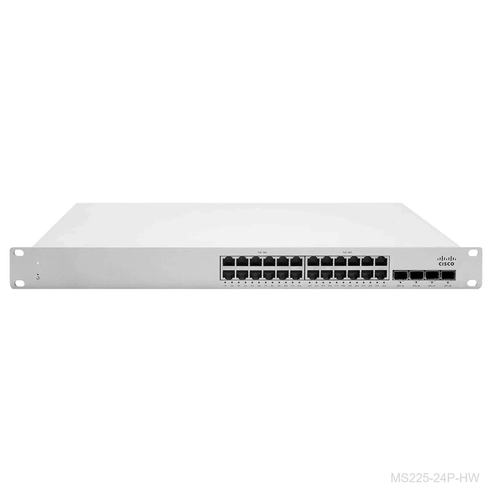 Cisco Meraki MS225-24P-HW 24-Port Gigabit PoE Managed Switch