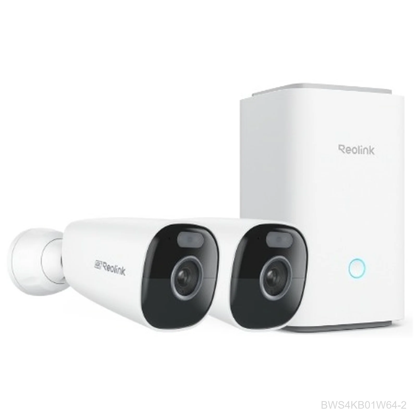 [BWS4KB01W64-2] Reolink Home Hub Kit with 2 x Argus Eco Ultra 4K/8MP Ultra HD Resolution Camera