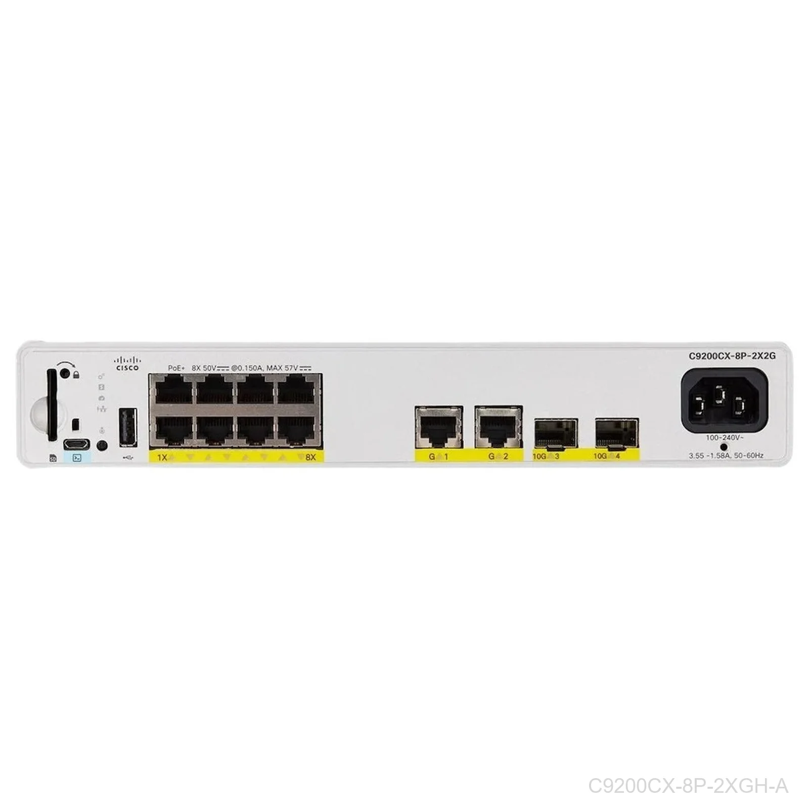 Cisco C9200CX-8P-2XGH-A Catalyst 9200CX 8-Port PoE+ Switch Network Advantage