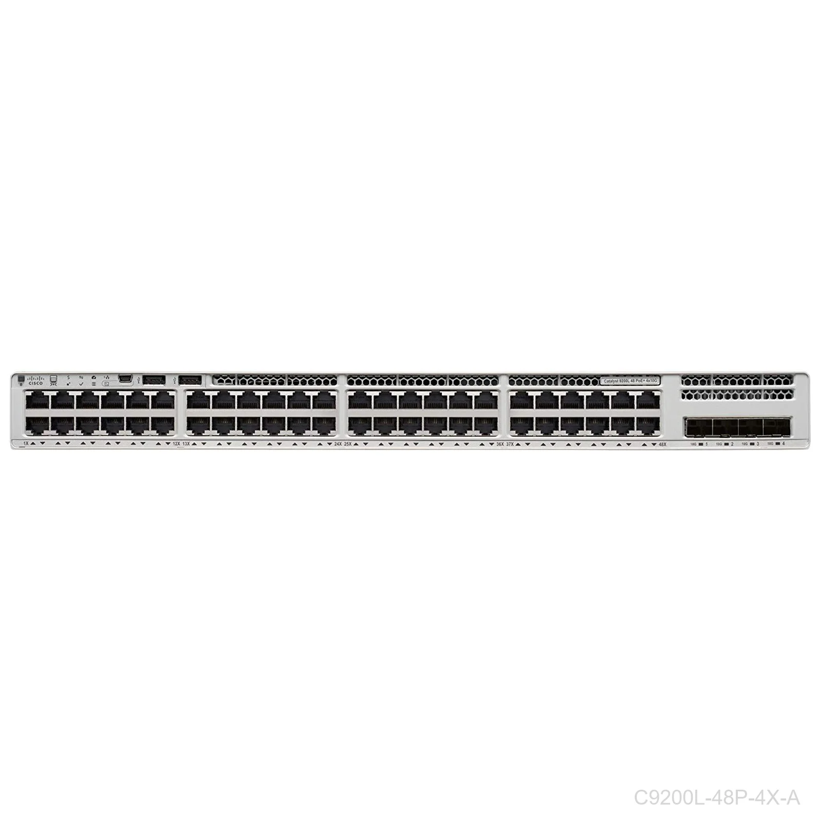 Cisco C9200L-48P-4X-A Catalyst 9200L 48-Port PoE+ Switch Network Advantage