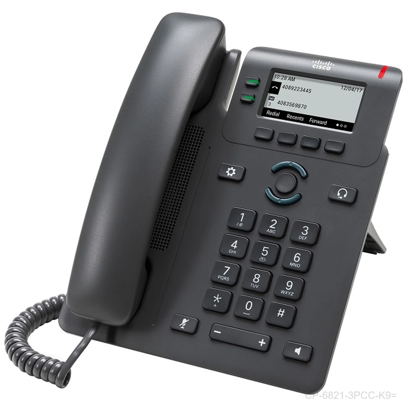 Cisco CP-6821-3PCC-K9= 6821 2-Line MPP IP Phone
