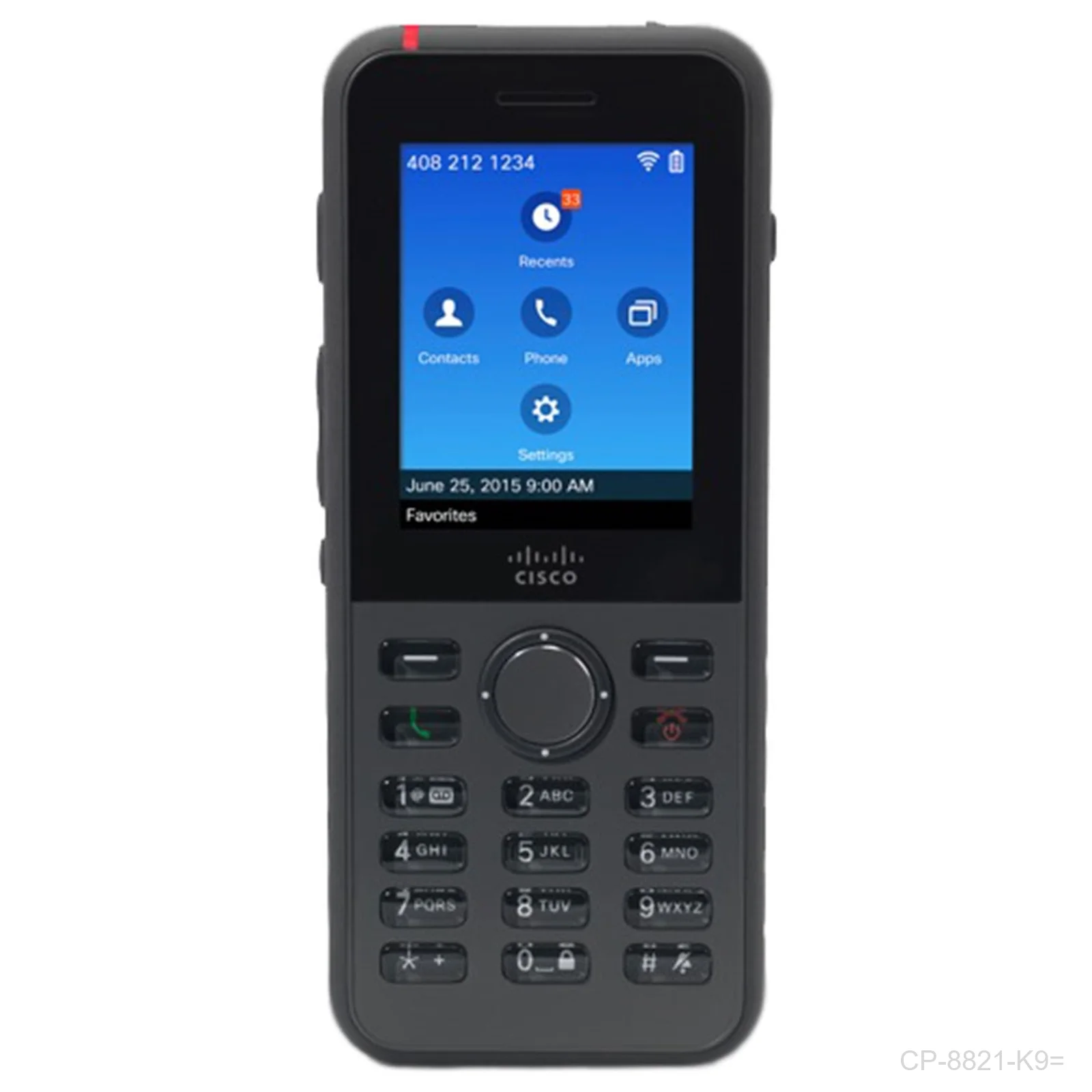 [CP-8821-K9=] Cisco CP-8821-K9= 8821 Wireless IP Phone Spare