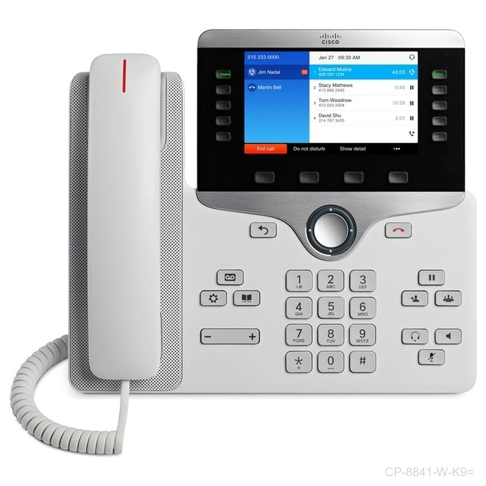 [CP-8841-W-K9=] Cisco CP-8841-W-K9= 8841 Colour IP Phone White
