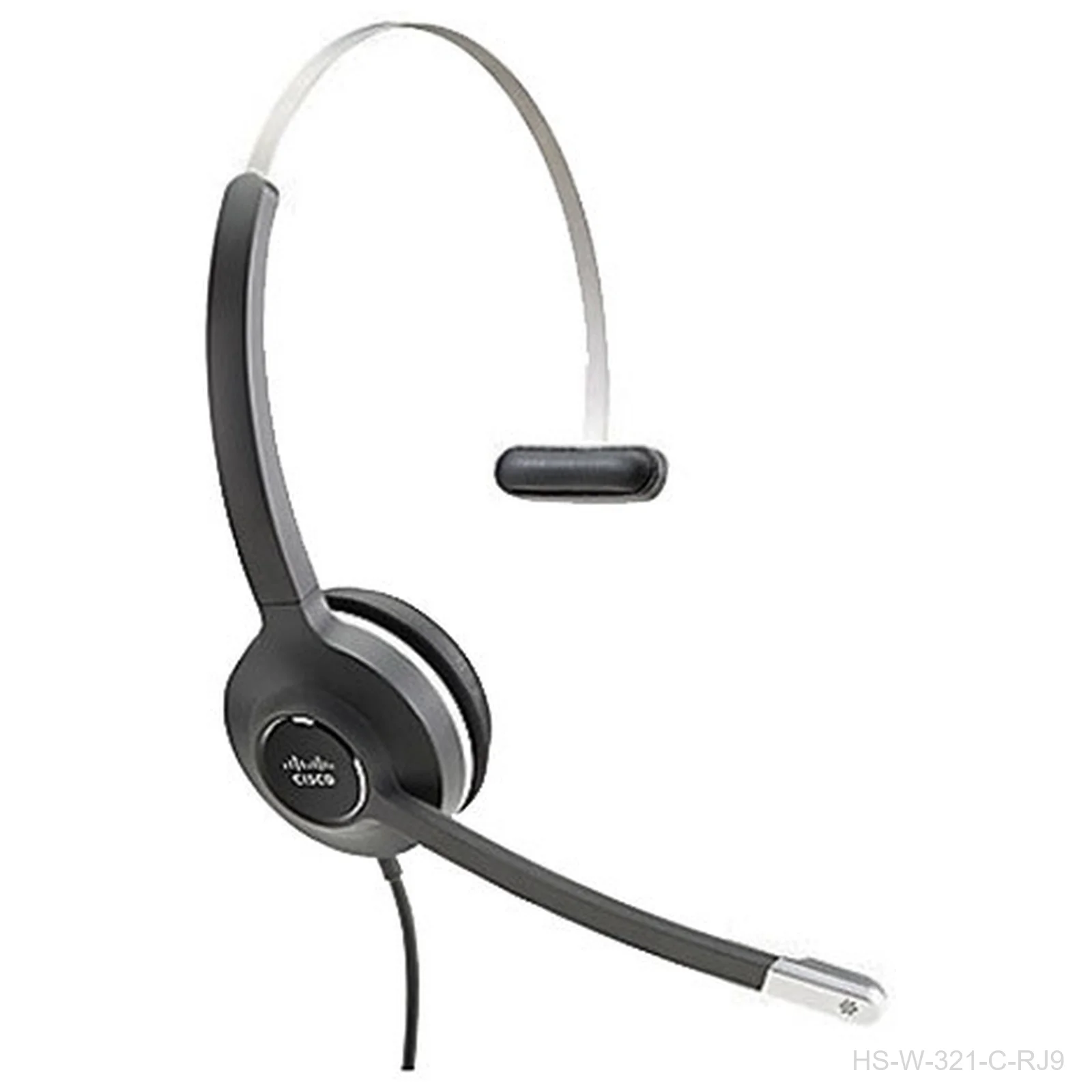 [HS-W-321-C-RJ9] Cisco HS-W-321-C-RJ9 – Headset 321 Wired Single On-Ear, Carbon Black, RJ9