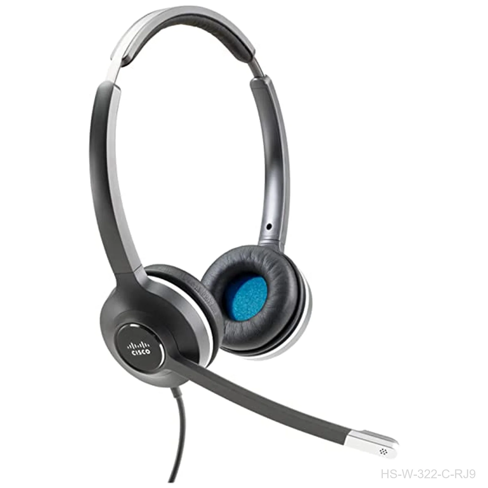 [HS-W-322-C-RJ9] Cisco HS-W-322-C-RJ9 – Headset 322 Wired Dual On-Ear, Carbon Black, RJ9