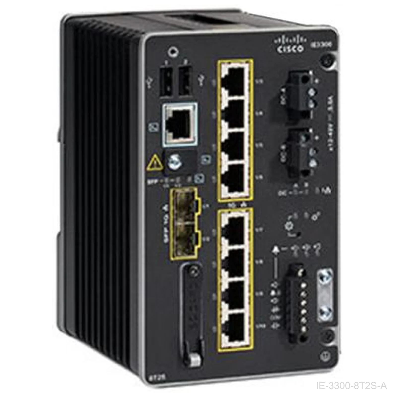 Cisco IE-3300-8T2S-A – Catalyst IE3300 Rugged Switch, 8 GE Copper, 2 GE SFP, Modular, Network Advantage
