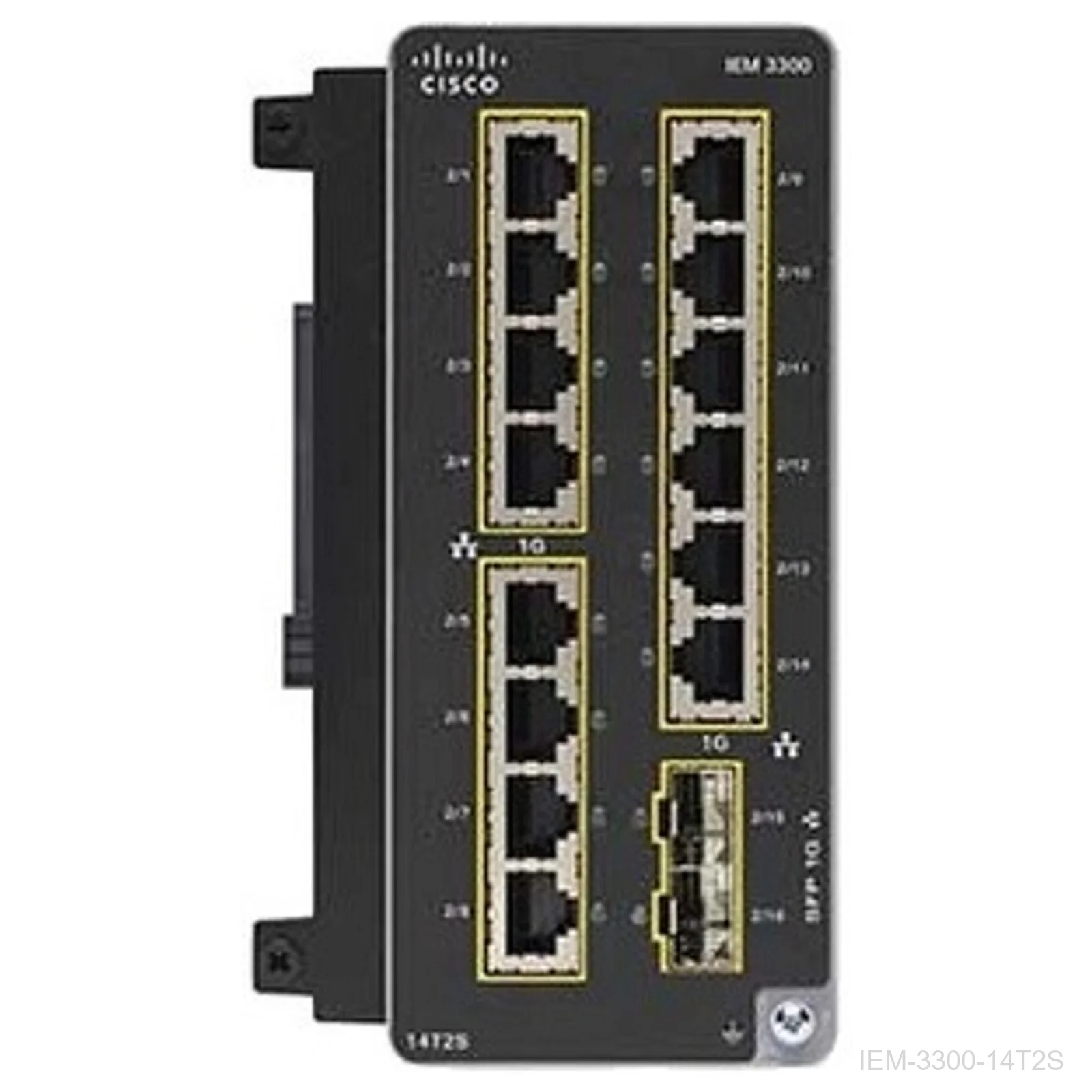 Cisco IEM-3300-14T2S – Catalyst IE3300 Expansion Module, 14 GE Copper + 2 GE SFP