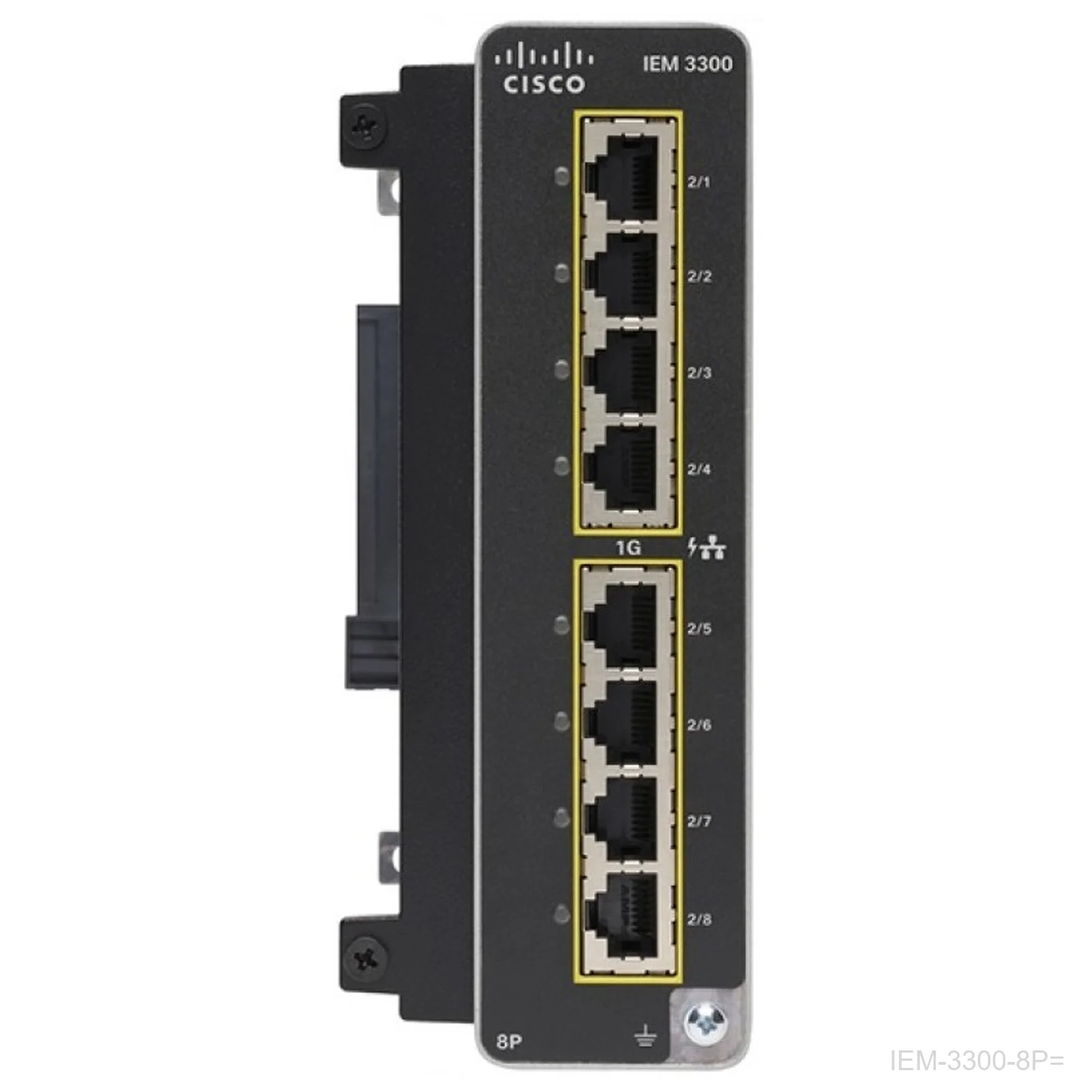 Cisco IEM-3300-8P= – Catalyst IE3300 Expansion Module, 8 GE PoE+ Copper Ports