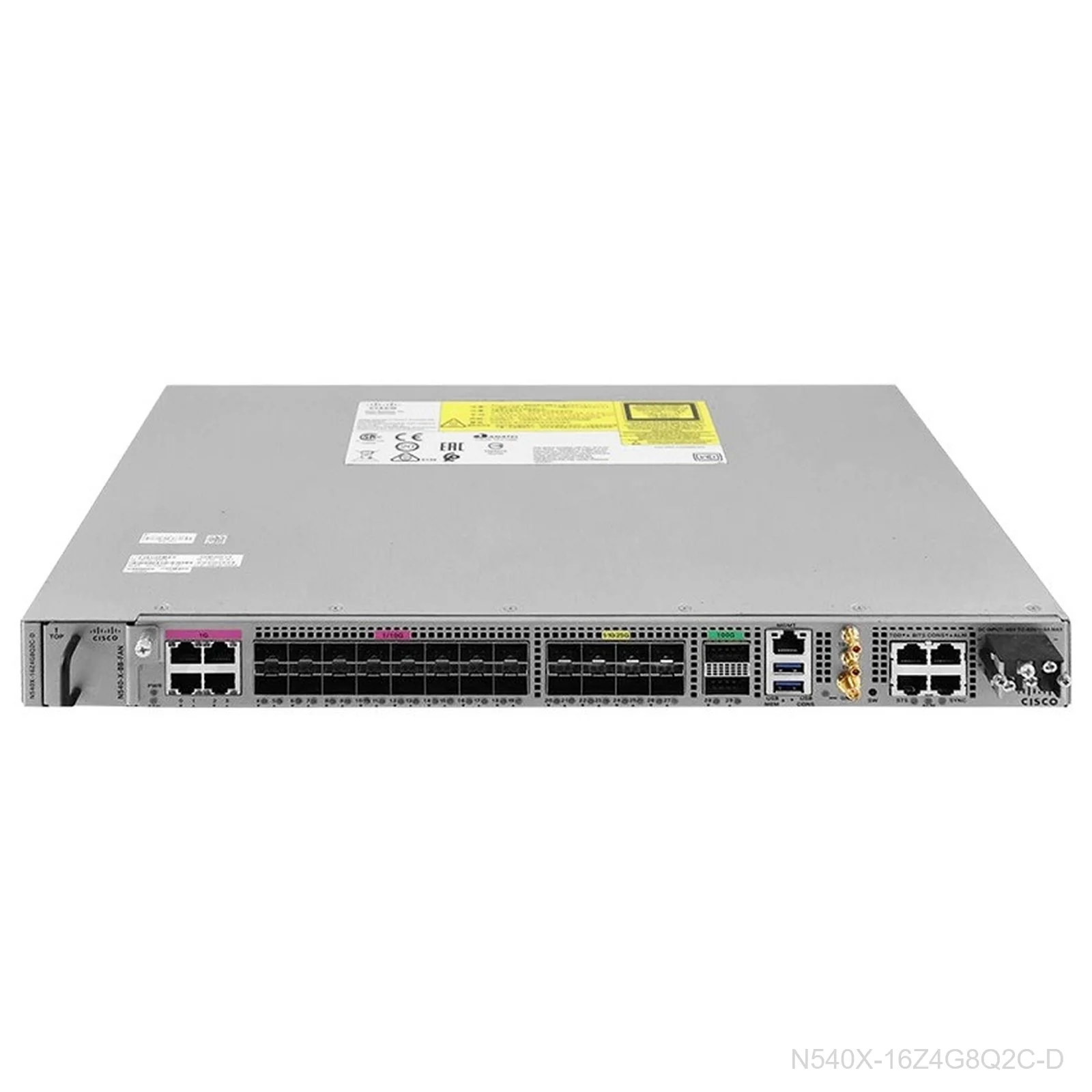 Cisco N540X-16Z4G8Q2C-D – NCS 540 Router, 16x 10G + 4x 1G Copper + 8x 25G + 2x 100G, DC Power