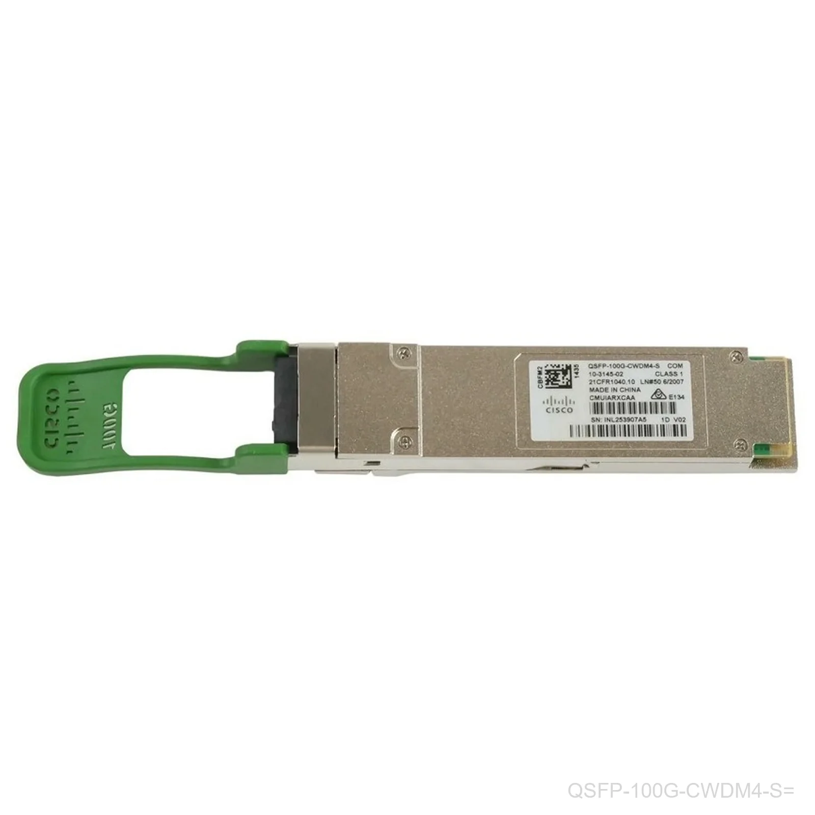 Cisco QSFP-100G-CWDM4-S= – 100GBASE CWDM4 QSFP Transceiver, Duplex LC, 2 km over SMF