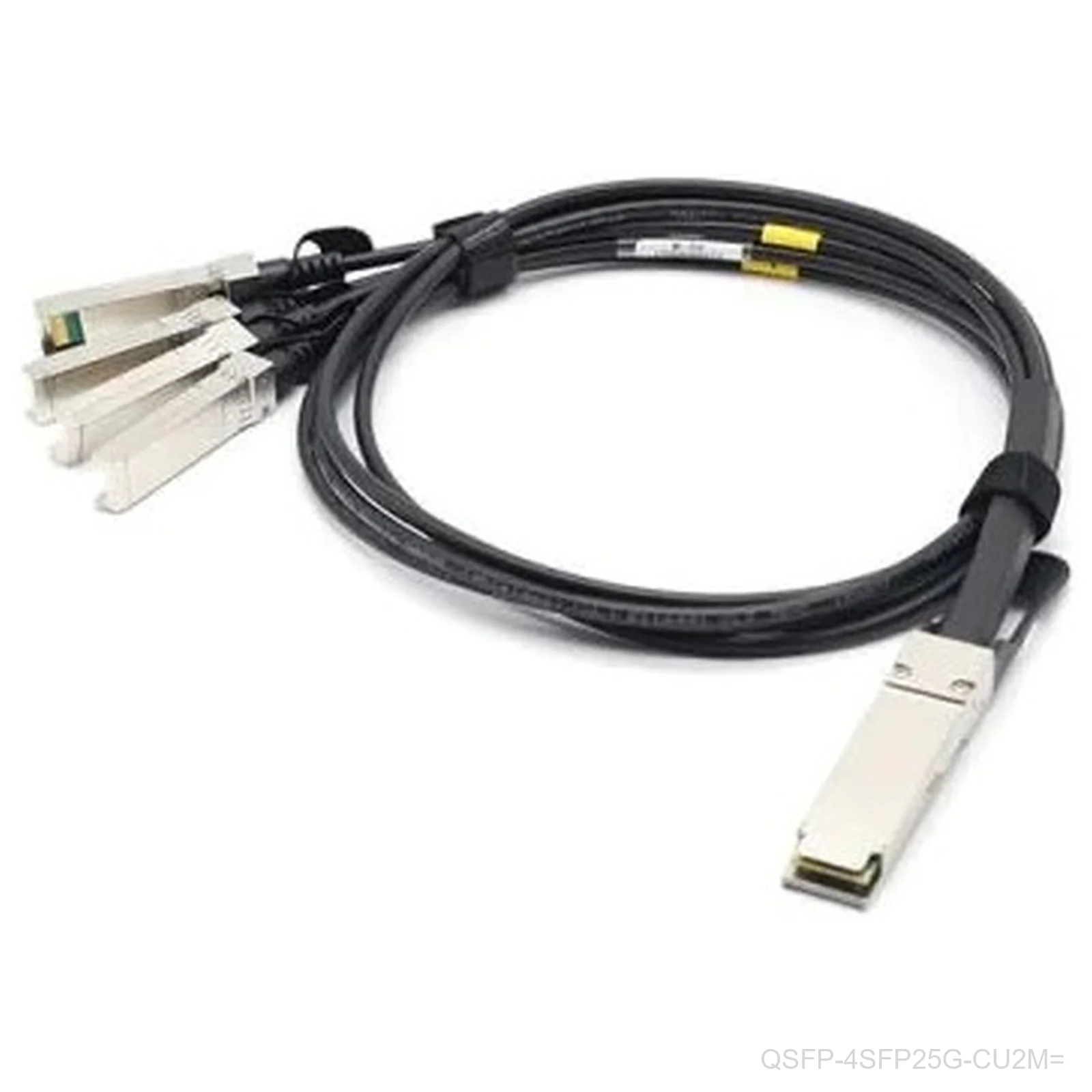 Cisco QSFP-4SFP25G-CU2M= – 100GBASE QSFP to 4x SFP25G Passive Copper Splitter Cable, 2 m