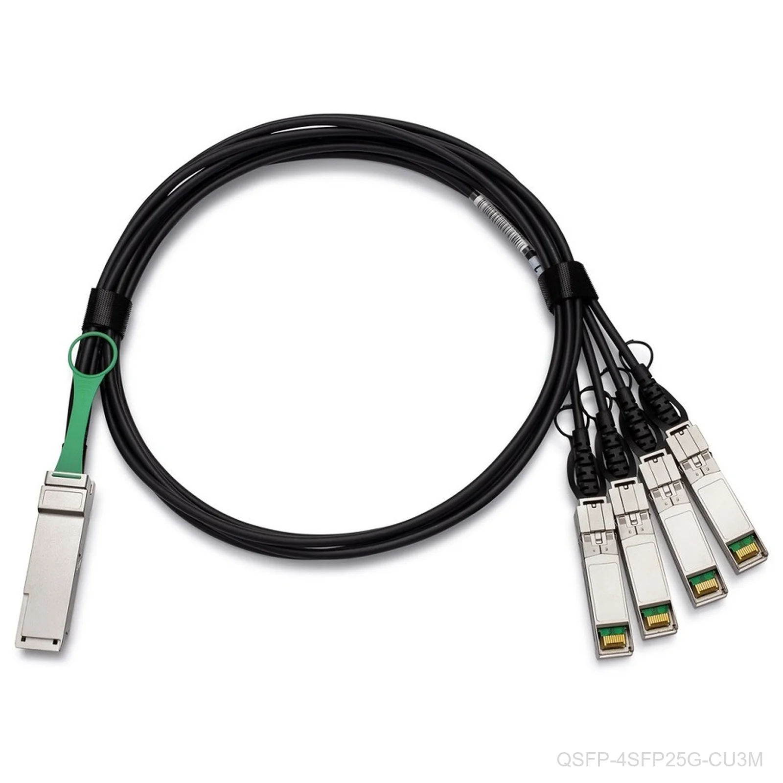 Cisco QSFP-4SFP25G-CU3M – 100GBASE QSFP to 4x SFP25G Passive Copper Splitter Cable, 3 m
