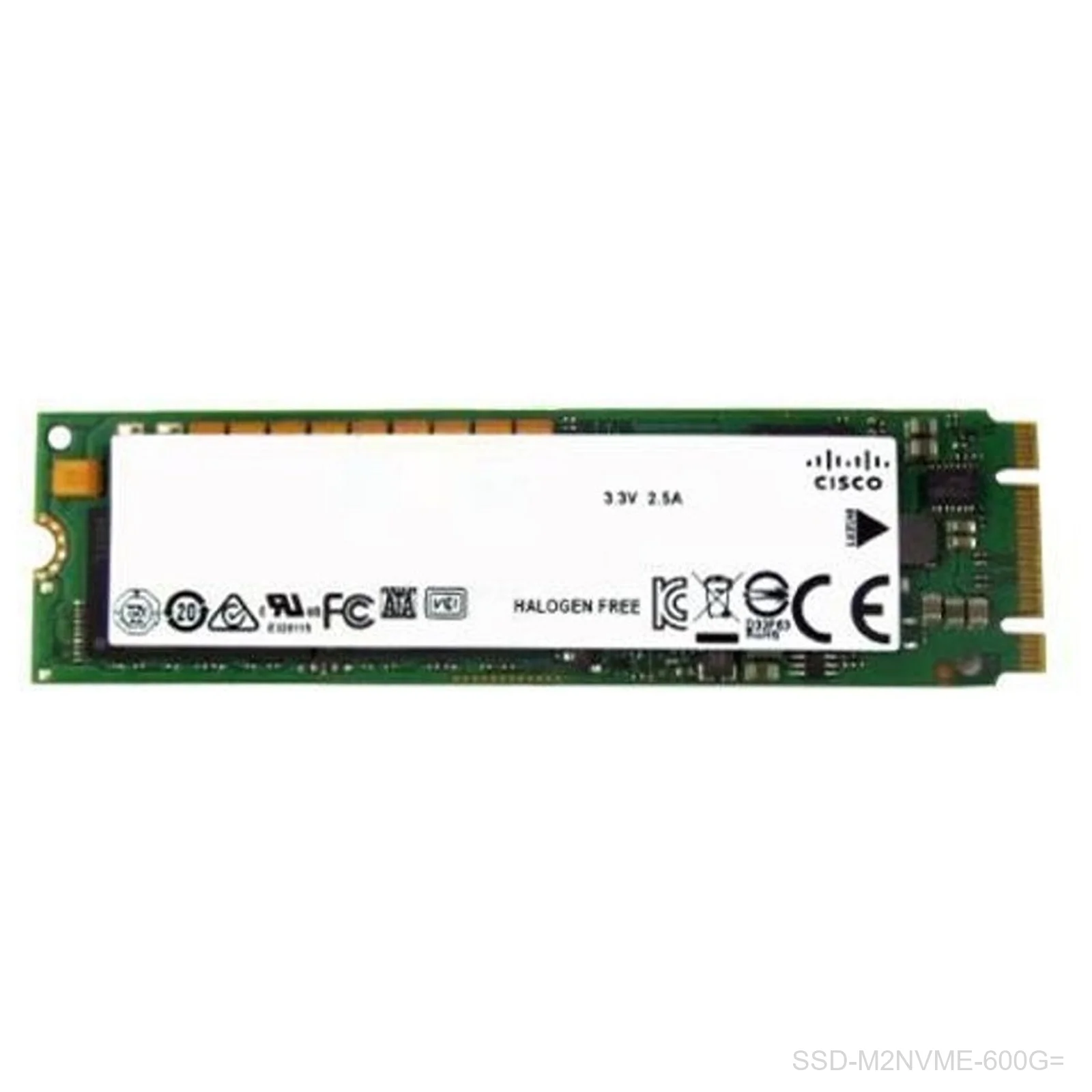 Cisco SSD-M2NVME-600G= 600GB M.2 NVMe SSD for Catalyst 8000 Edge Platforms, Spare