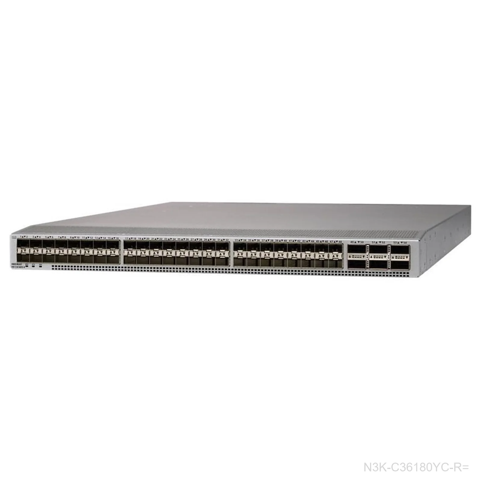 Cisco N3K-C36180YC-R= Nexus 36180YC-R Switch, 48x 10/25G, 6x 100G, No Accessory Kit or PSU, Spare
