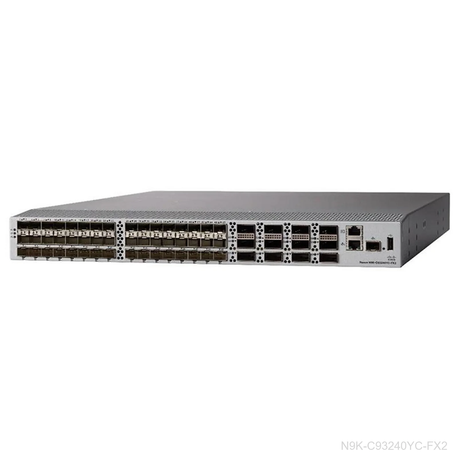 Cisco N9K-C93240YC-FX2 Nexus 9300 Switch, 48x 1/10/25G, 12x 40/100G QSFP28, MACsec