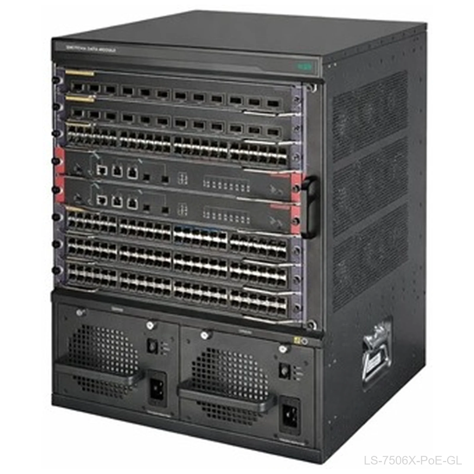 H3C LS-7506X-PoE-GL Enterprise Core Switch Chassis, 2 MPU and 6 LPU Slots, PoE