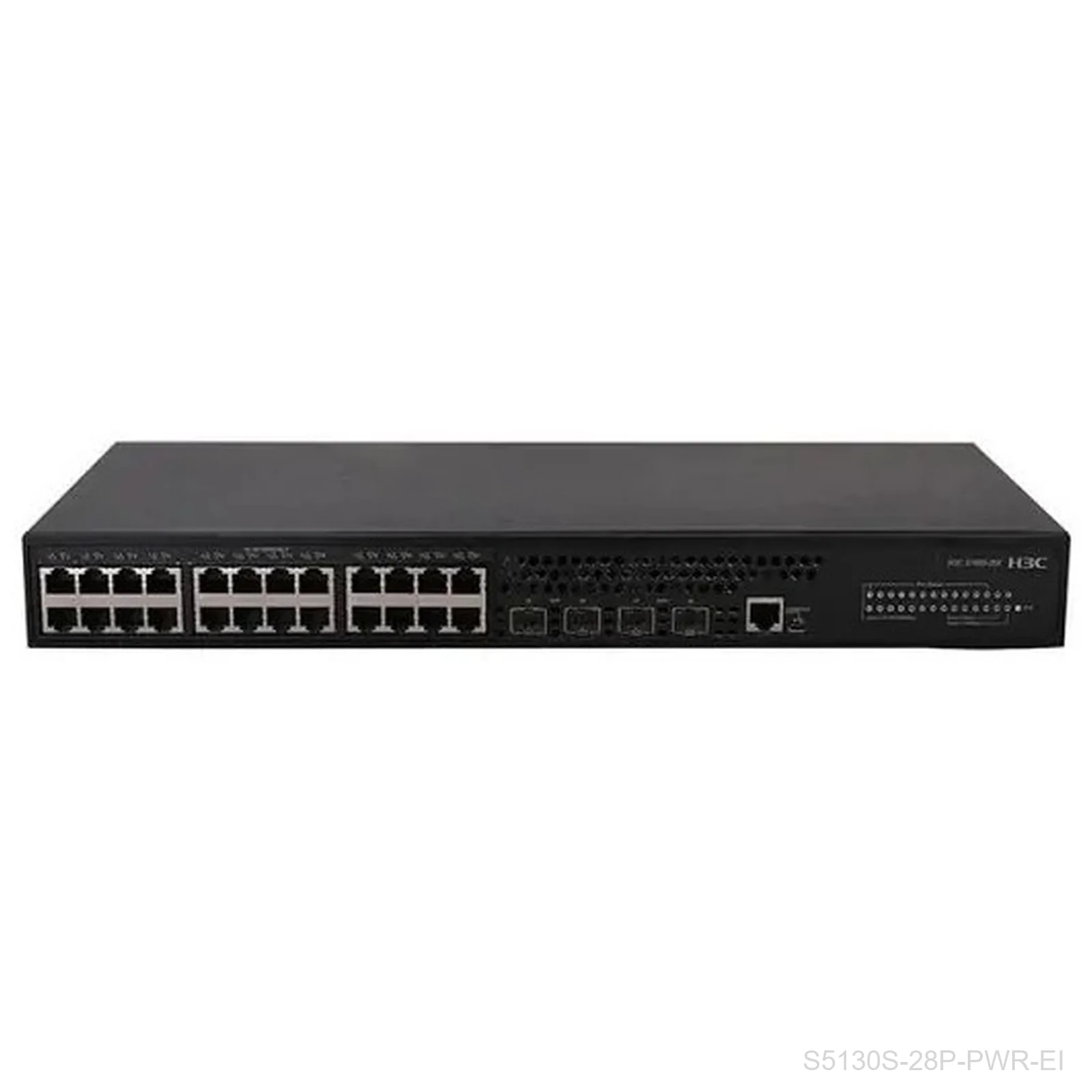 H3C S5130S-28P-PWR-EI 24-Port Gigabit PoE+ Switch, 170W, 4x 1G SFP