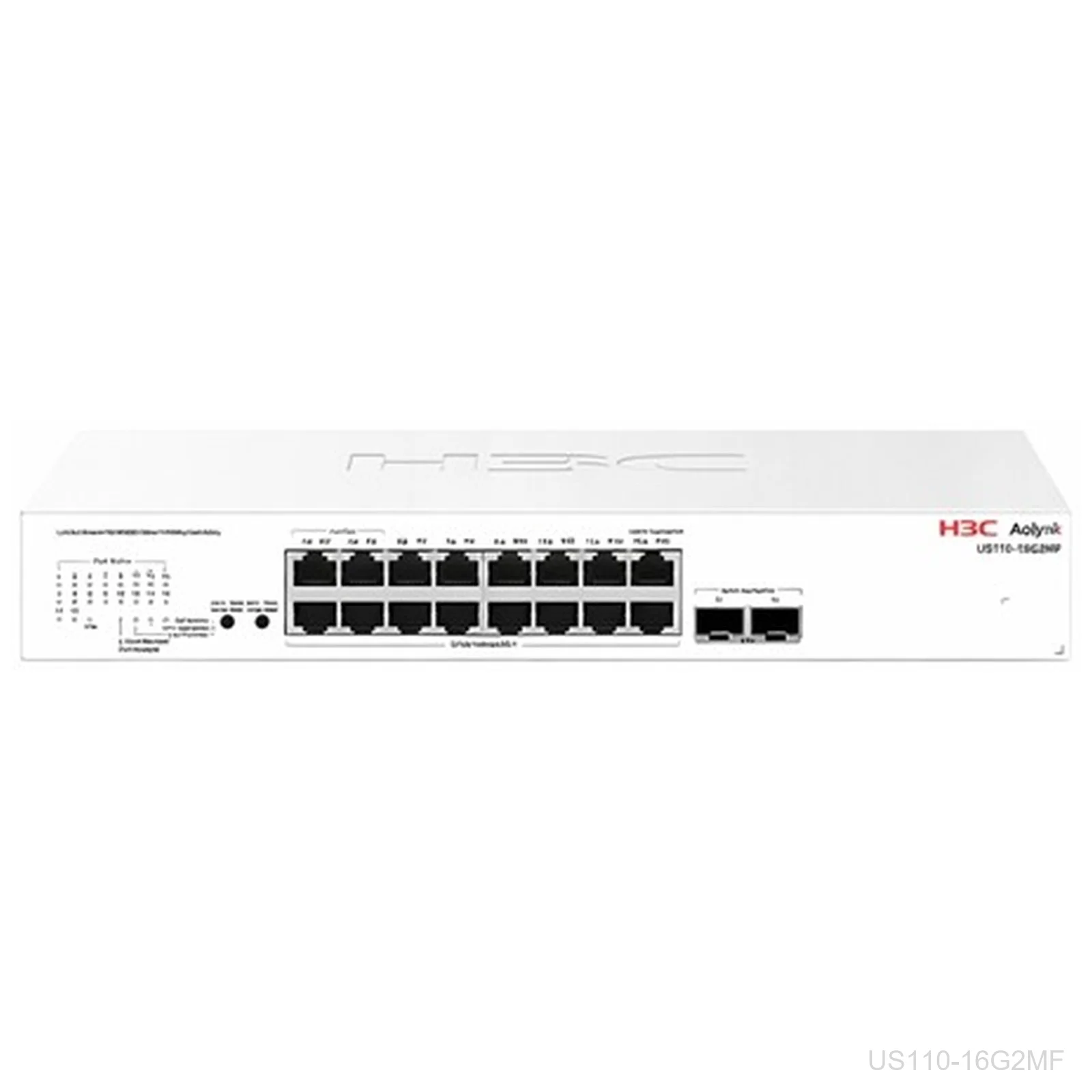 H3C US110-16G2MF Aolynk 16-Port Gigabit Switch, 2x 2.5G SFP, 9801A8GX