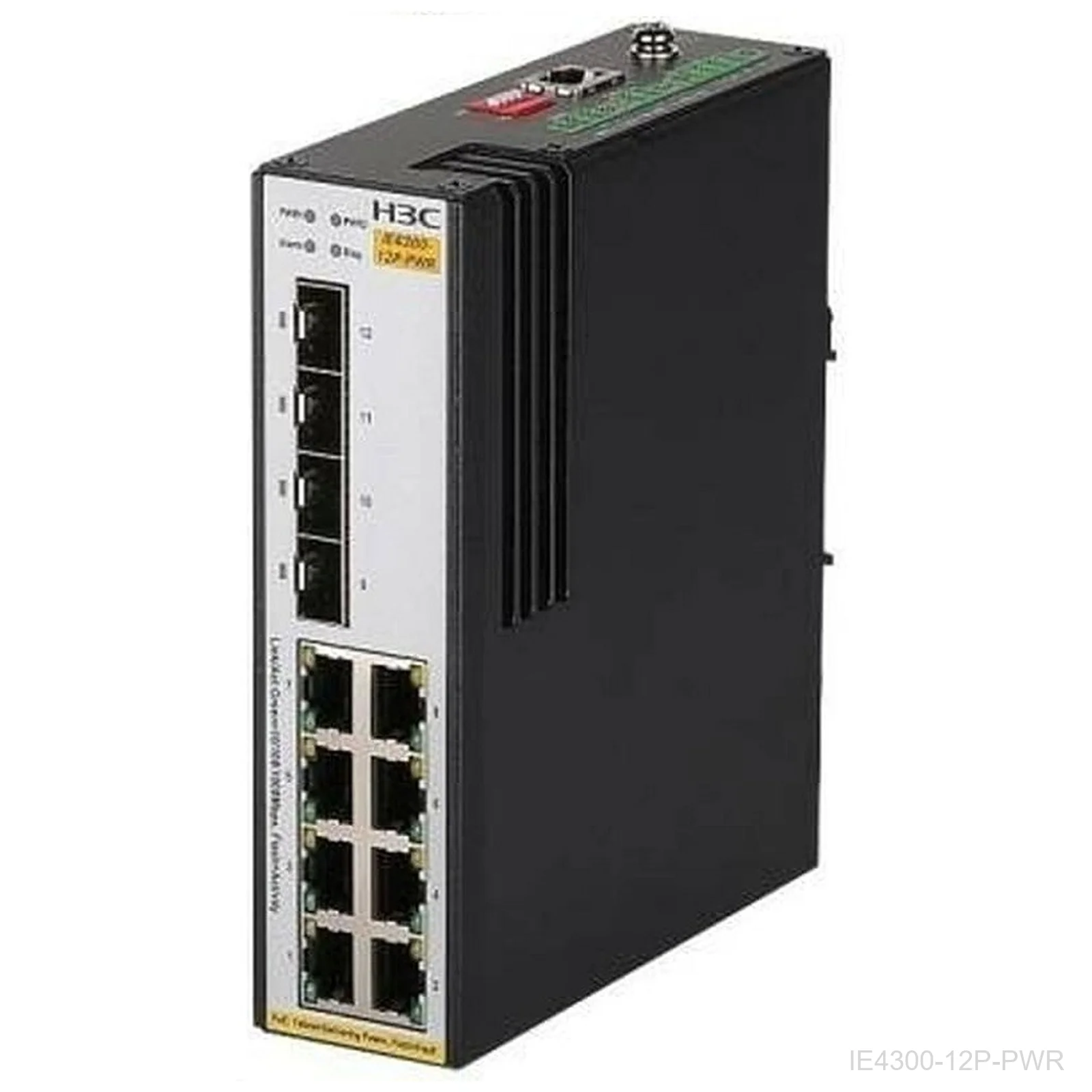 H3C IE4300-12P-PWR 8-Port Gigabit Industrial PoE+ Switch, 125W, 4x 1G SFP