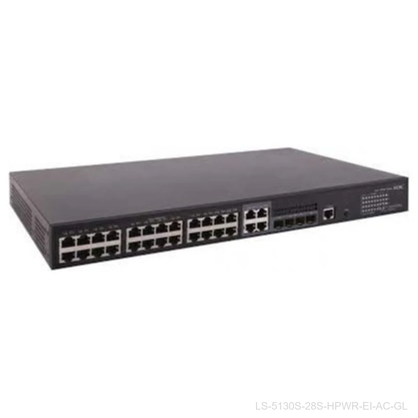 H3C LS-5130S-28S-HPWR-EI-AC-GL 24-Port Gigabit PoE+ Switch, 370W, 4 SFP Combo, 9801A41F
