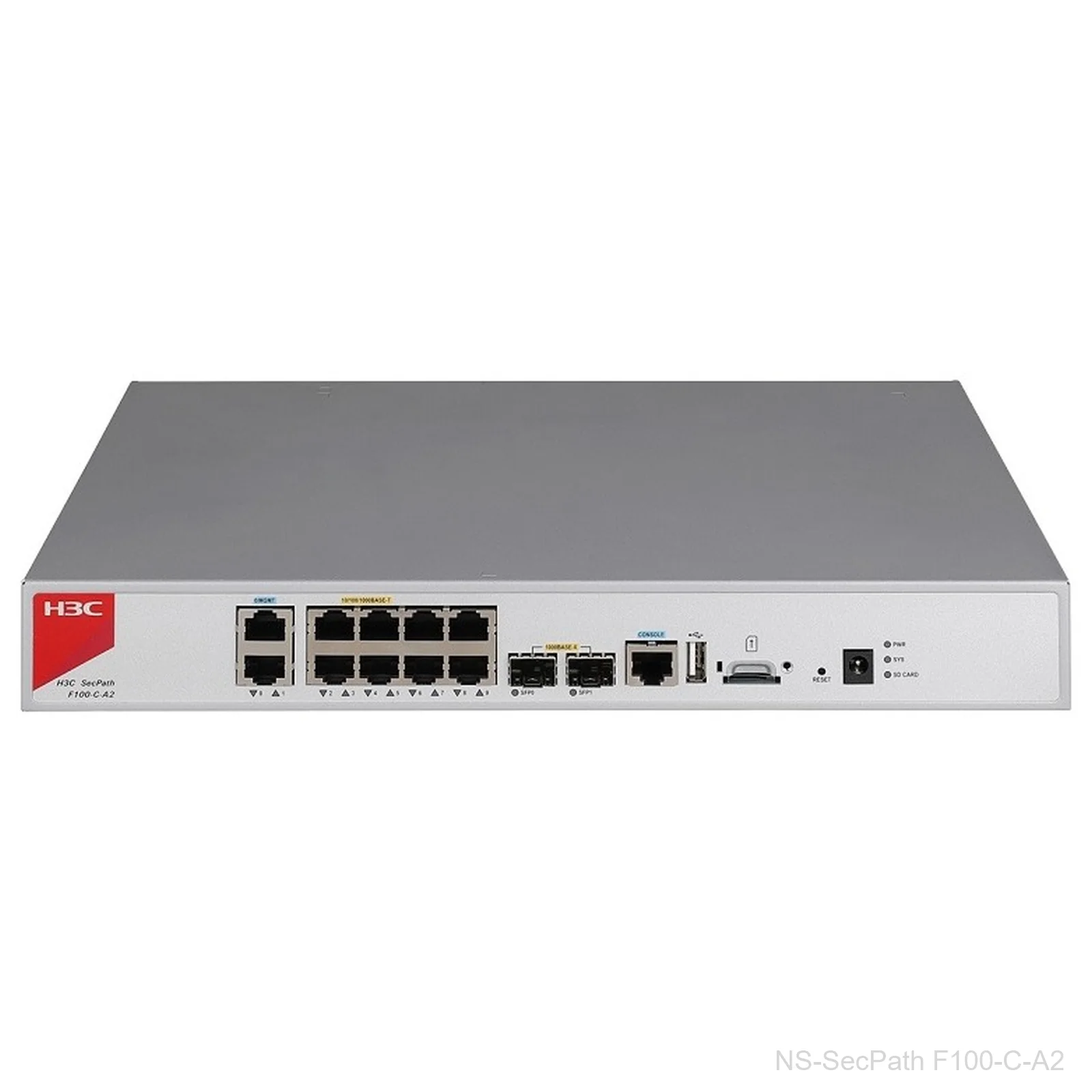 H3C NS-SecPath F100-C-A2 Firewall Appliance, 10x GE, 2x SFP, 1.2 Gbps