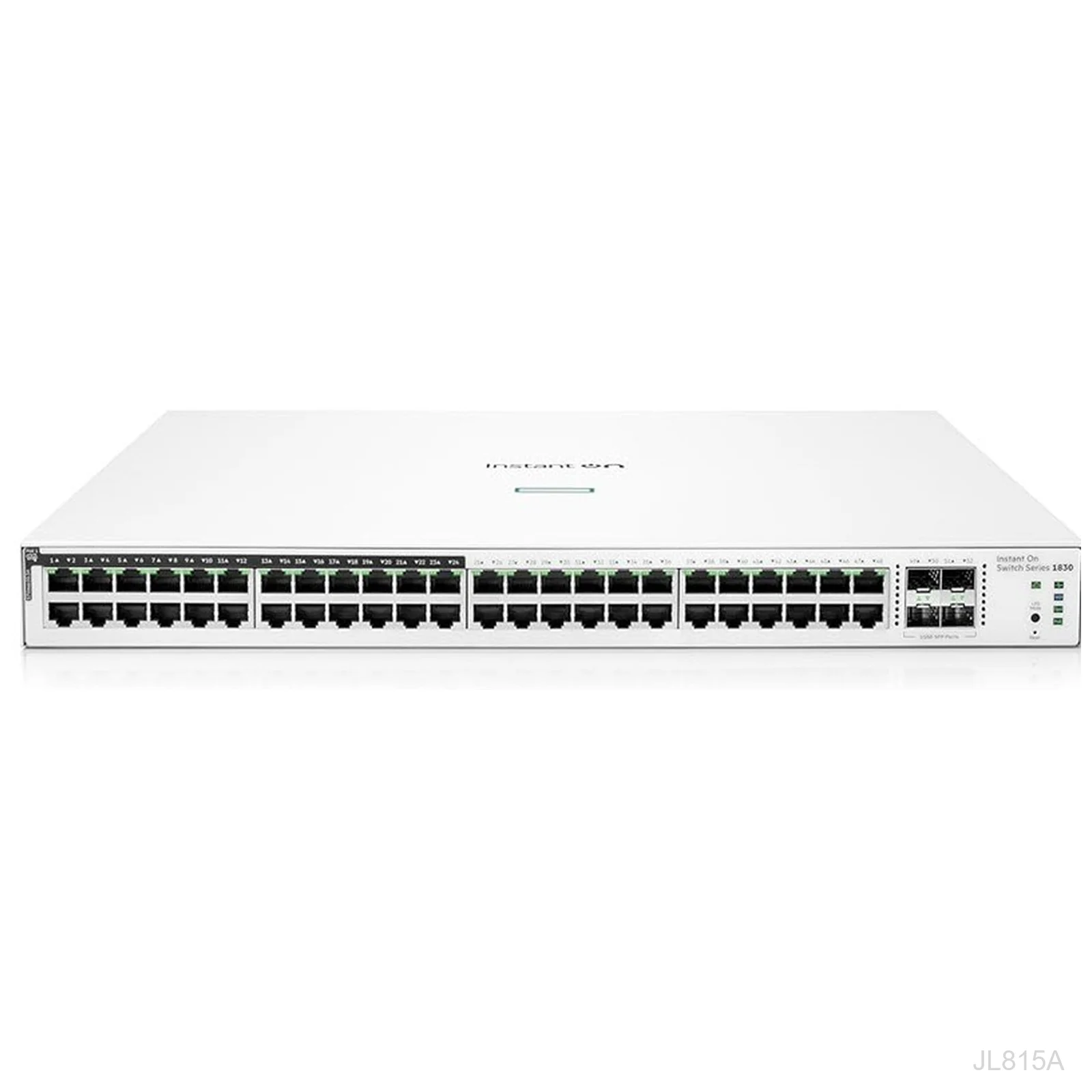 HPE Networking Instant On JL815A 1830 Series 48-Port Gigabit Switch, 24-Port PoE+ 370W, 4x SFP