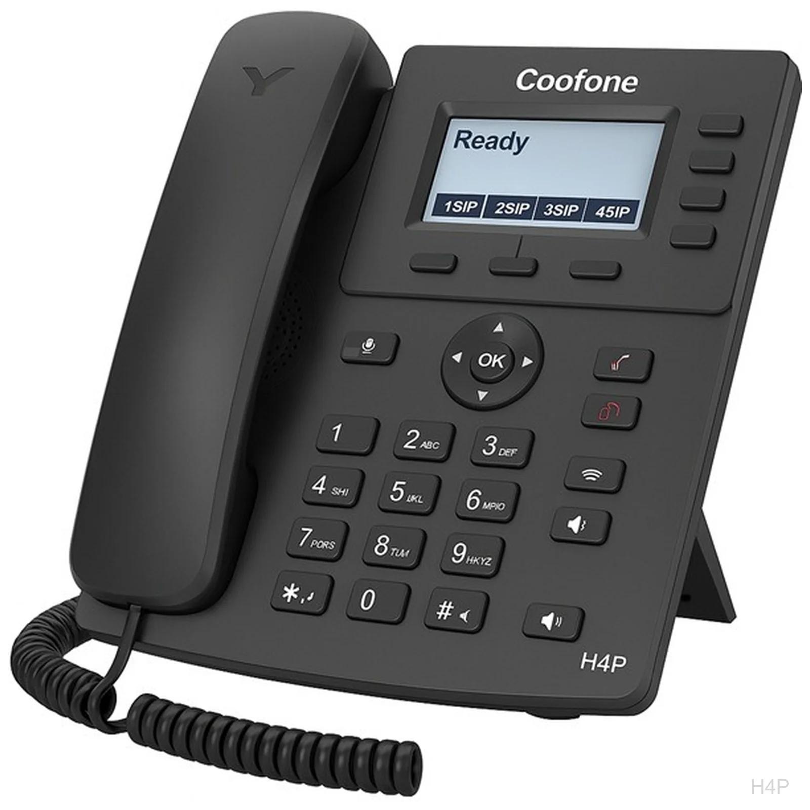 ZYCOO CooFone H4P IP Phone, 4 SIP Lines, PoE, Colour Screen