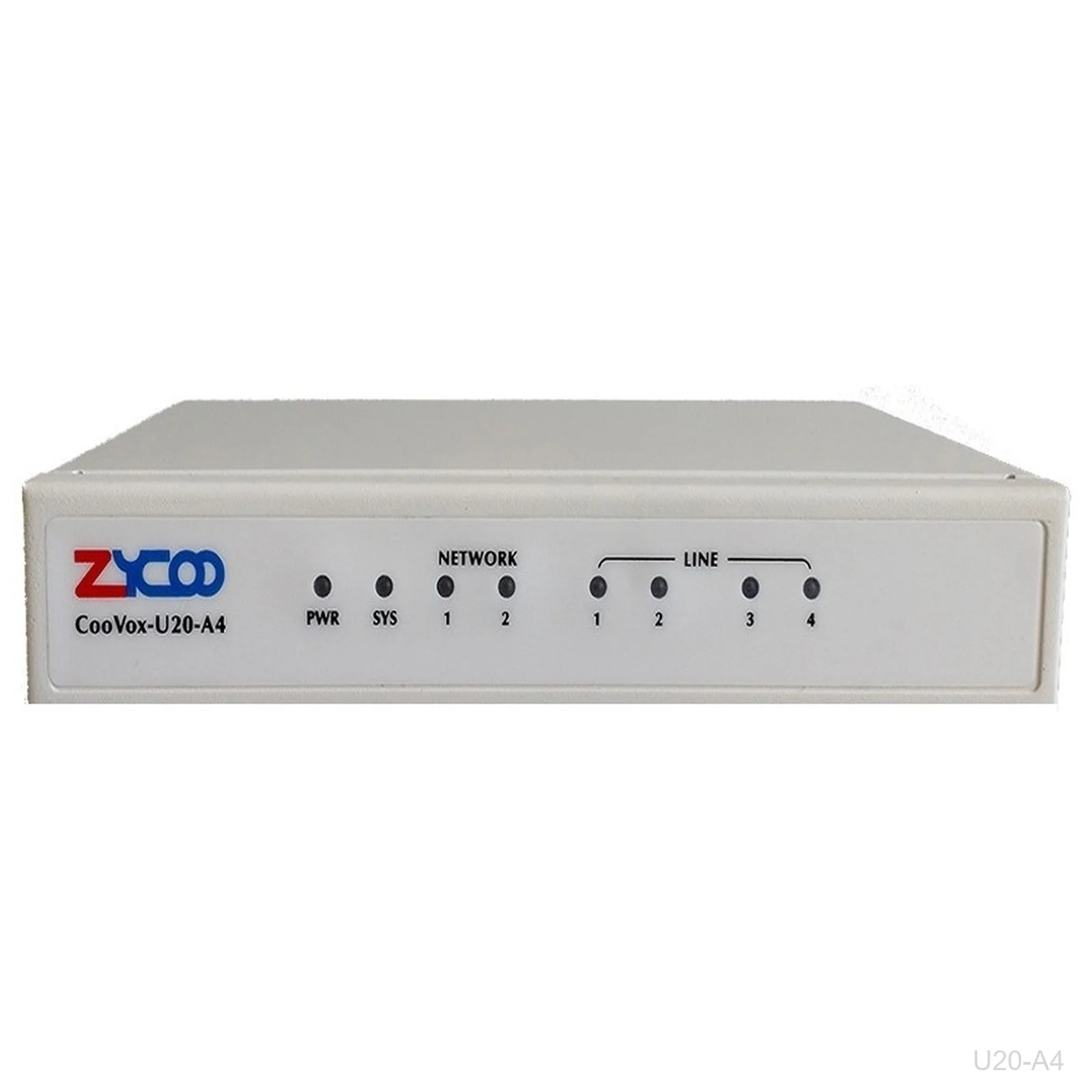 ZYCOO U20-A4 IP PBX, V3, 4FXO Onboard, 32 Extensions