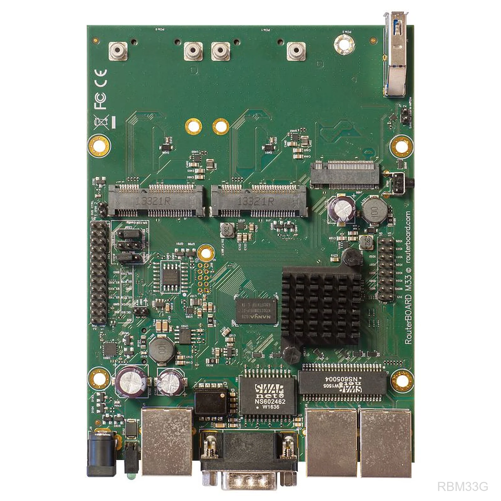 [RBM33G] Powerful OEM board with three Gigabit LAN and two miniPCIe slots