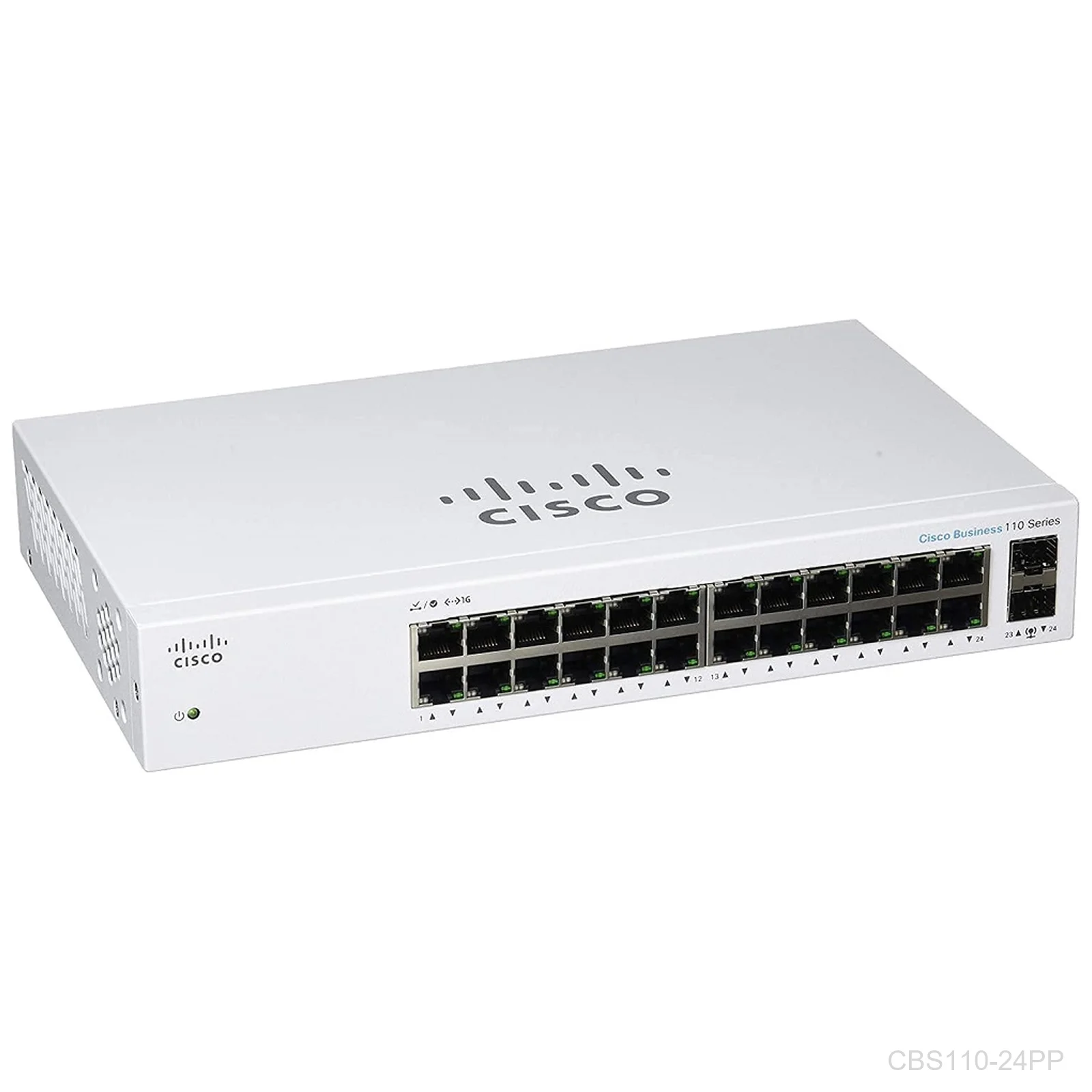 [CBS110-24PP] Cisco CBS110-24PP, 24 x Giga ports (12 port PoE 100W) with 2 x1G SFP Port (combo with 2 Giga ports) unmanaged switch