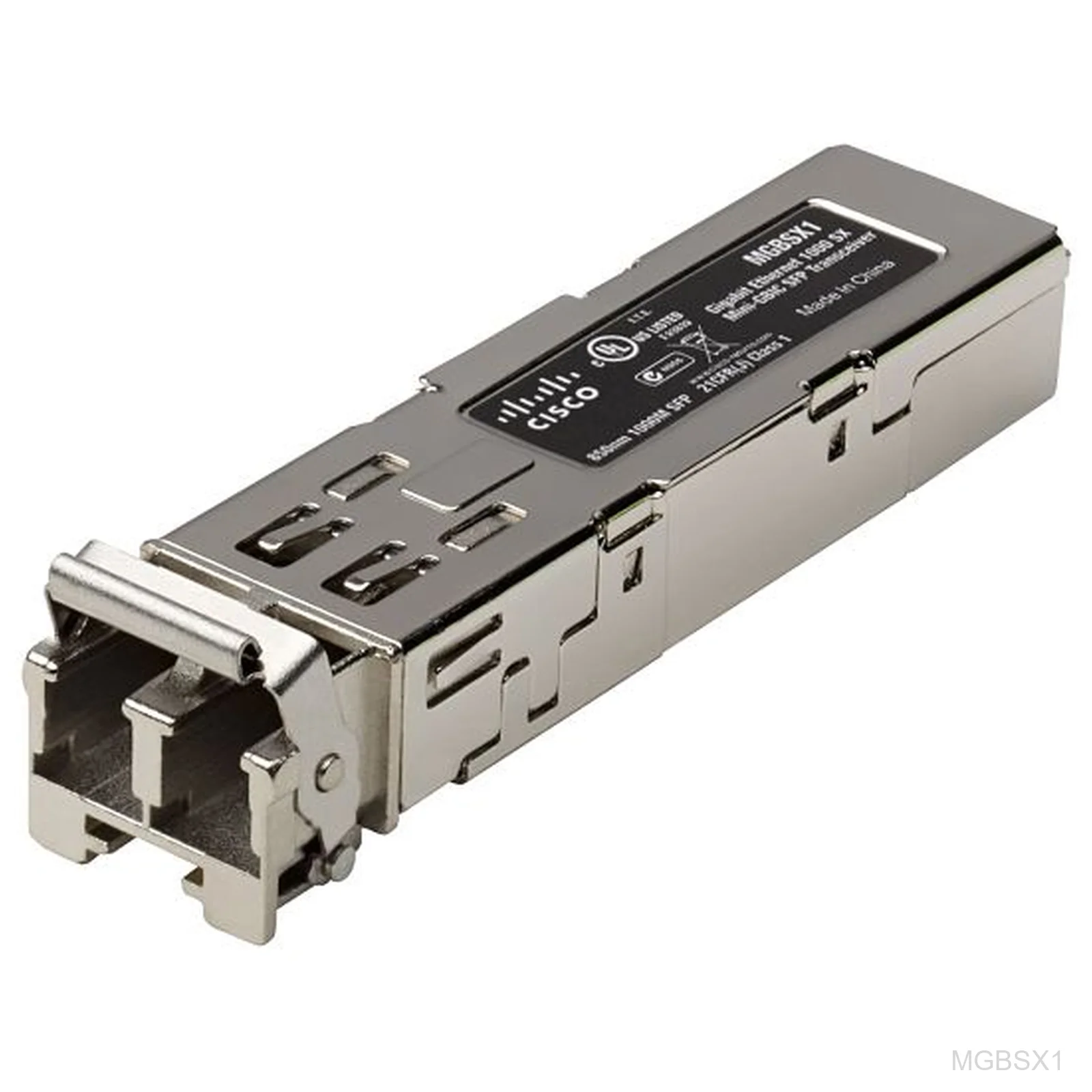 Cisco MGBSX1, 1000BASE-SX SFP transceiver for multimode fiber, 850 nm, up to 500 m