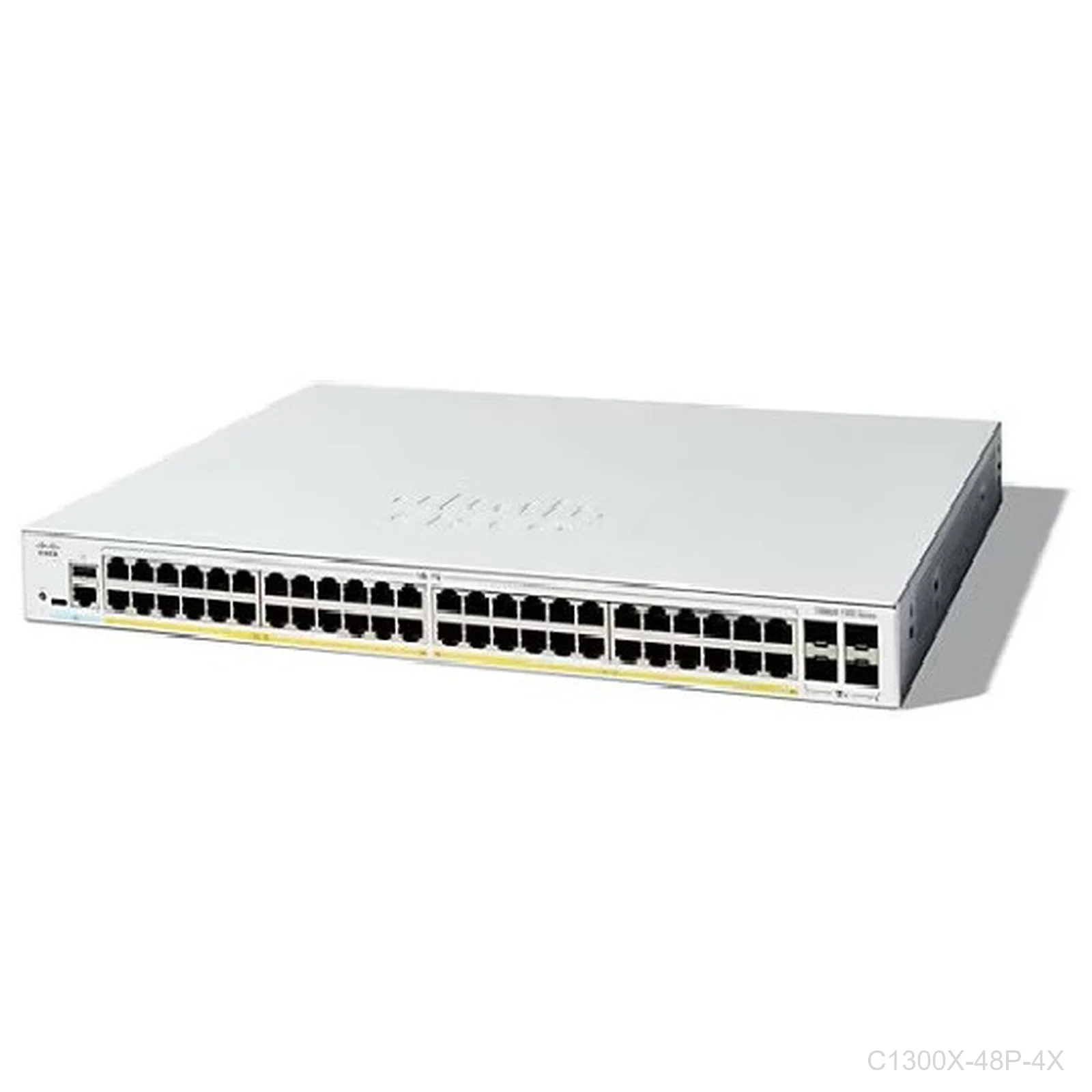 Cisco C1300X-48P-4X, 48 ports Giga POE+ 740W + 4 x 10G SFP28, Catalyst Switch