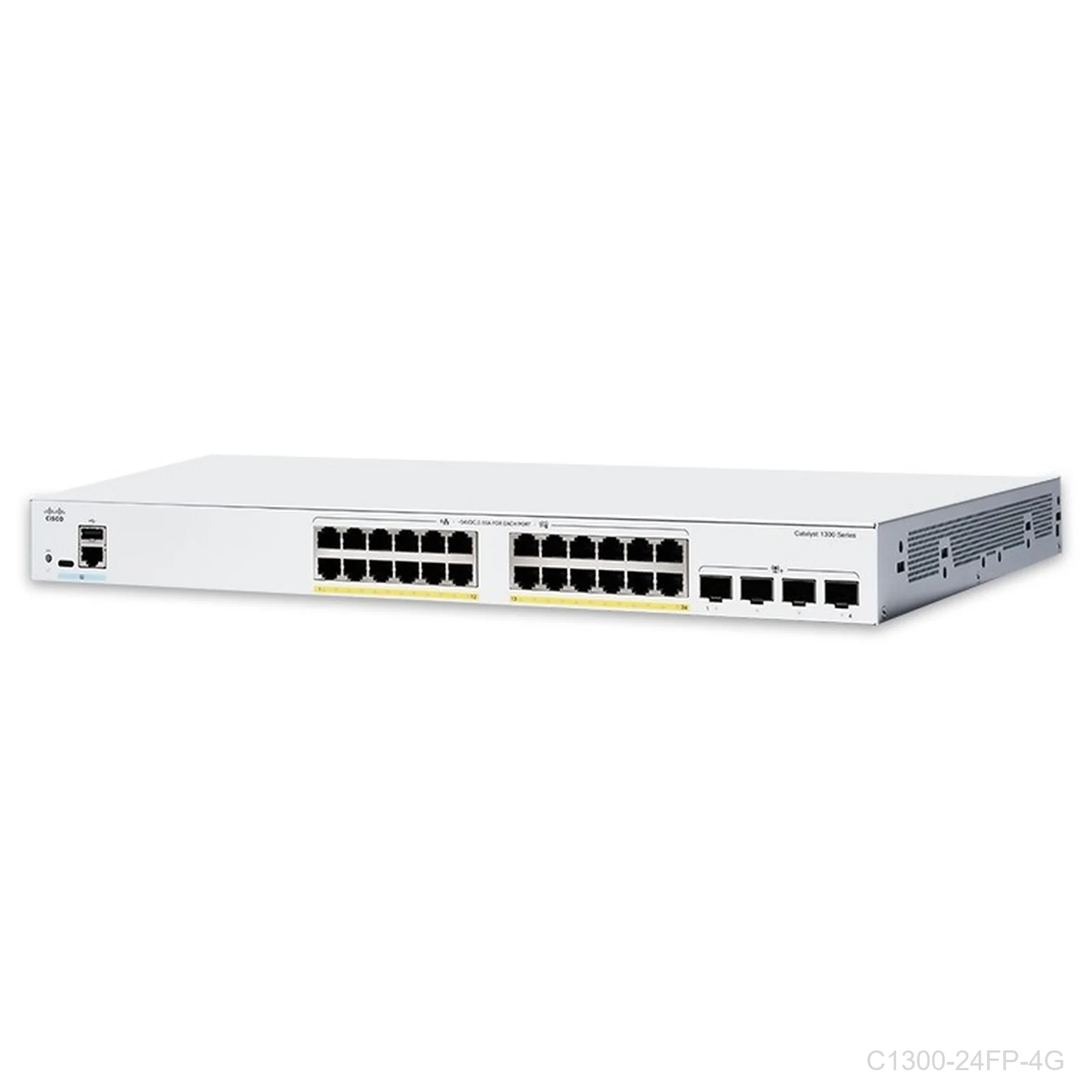 Cisco C1300-24FP-4G, 24 ports Giga POE+ 370W + 4 x 1G SFP uplink, Catalyst Switch